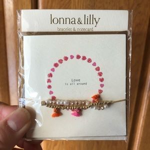 Lonna & Lilly NWT bracelet and notecard
